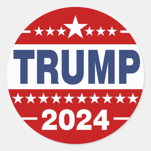 Rond Sticker Trump 2024 (Devant)
