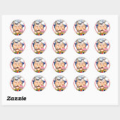 Rond Sticker Trump 2024 (Feuille)
