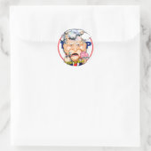 Rond Sticker Trump 2024 (Sac)