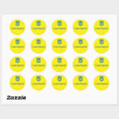 Rond Sticker Tryzub (Feuille)