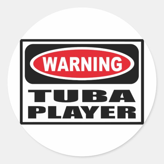 Rond Sticker TUBA PLAYER (Devant)