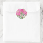 Rond Sticker Tulip Rose (Sac)