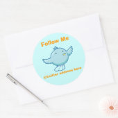 Rond Sticker Twitter Personnaliser (Enveloppe)