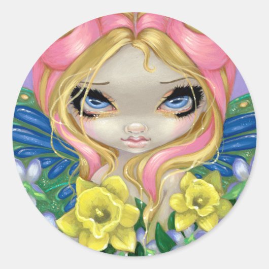 Rond Sticker "Un peu de printemps" (Devant)