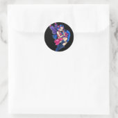 Rond Sticker "Un peu timide" (Sac)