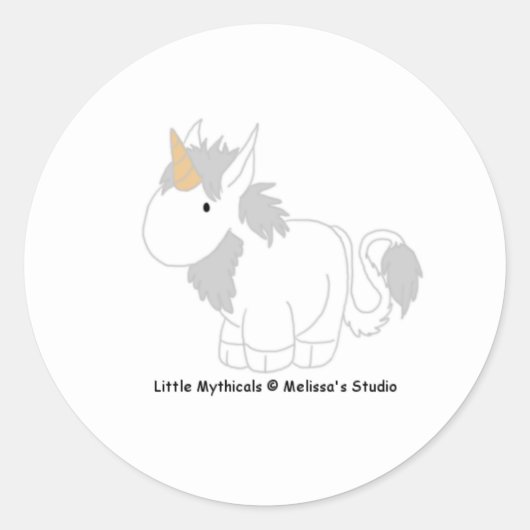 Rond Sticker Unicorn (Devant)