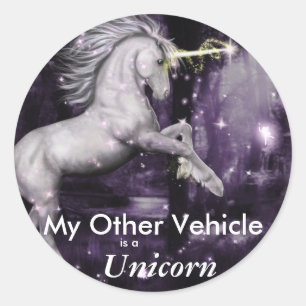 Rond Sticker Unicorn