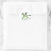 Rond Sticker Unicorn plante (Sac)