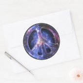 Rond Sticker universel pour la paix (Enveloppe)