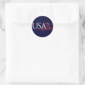 Rond Sticker USA Rocks (Sac)