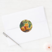 Rond Sticker V1 pour chat d'ourson Winnie (Enveloppe)
