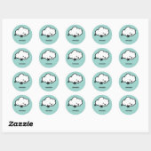 Rond Sticker Valentine Cloud Outta (Feuille)