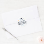 Rond Sticker Valentine hors du monde (Enveloppe)