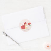 Rond Sticker Valentine Mail Snail (Enveloppe)