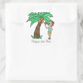 Rond Sticker Vegan des îles (Sac)