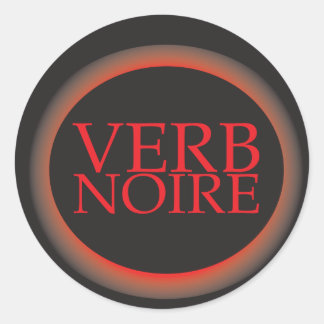 Rond Sticker Verb_Noire