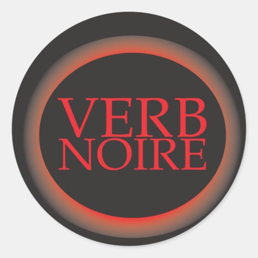 Rond Sticker Verb_Noire (Devant)