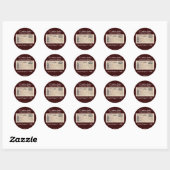 Rond Sticker / Vérifier pour l'Alaska (Feuille)