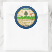 Rond Sticker Vermont Seal (Sac)