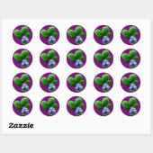 Rond Sticker vert (Feuille)