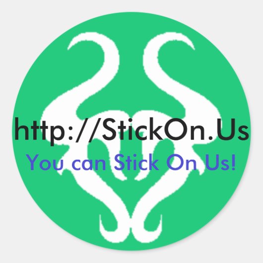 Rond Sticker vert (Devant)