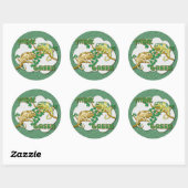 Rond Sticker vert (Feuille)