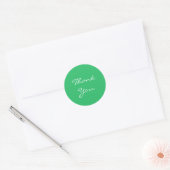 Rond Sticker vert Baby shower Merci (Enveloppe)