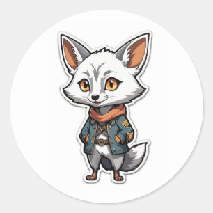 Rond Sticker Veste Anime Aventuré