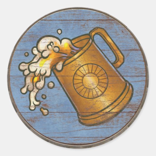 Rond Sticker Viking Shield - Tankard (Devant)