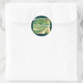 Rond Sticker Vineyard de Californie (Sac)