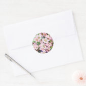 Rond Sticker vintage Apple Blossoms (Enveloppe)