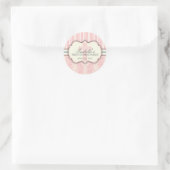 Rond Sticker vintage de première communion Damask (Sac)