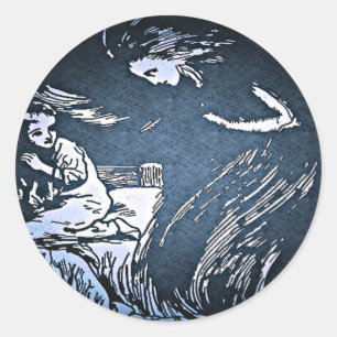 Rond Sticker vintage Halloween Spirit