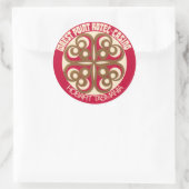 Rond Sticker vintage Hotel & Travel (Sac)