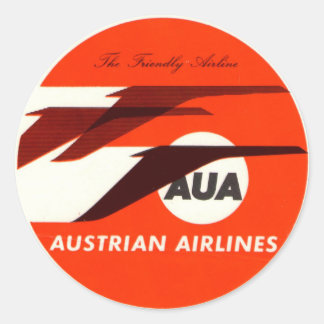 Rond Sticker vintage Hotel & Travel