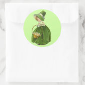 Rond Sticker vintage Irish Miss (Sac)