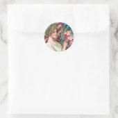 Rond Sticker vintage Lady Liberty (Sac)