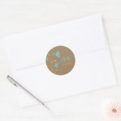 Rond Sticker vintage Lily (Enveloppe)