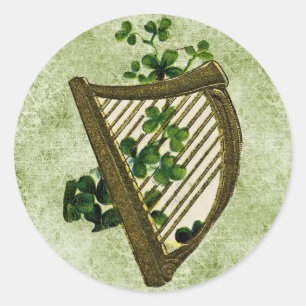 Rond Sticker vintage St Patrick's Day Classic Round