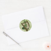 Rond Sticker vintage St Patrick's Day Classic Round (Enveloppe)