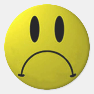 Rond Sticker Visage Froid