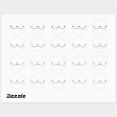 Rond Sticker Visage Goofy (Feuille)
