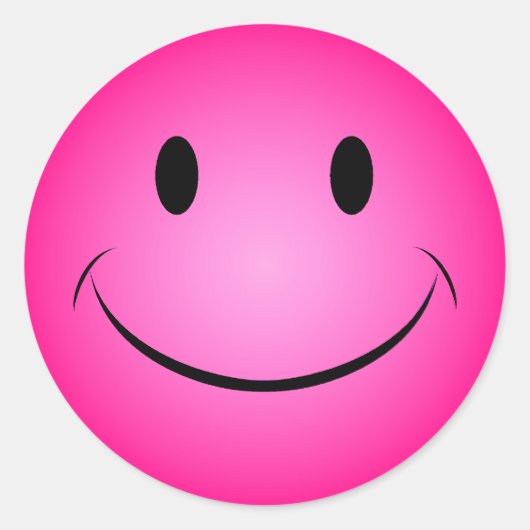 Rond Sticker Visage Rose (Devant)