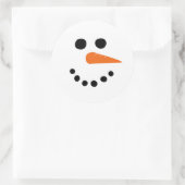 Rond Sticker Visage Snowman (Sac)