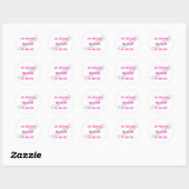 Rond Sticker Volleyball (Feuille)