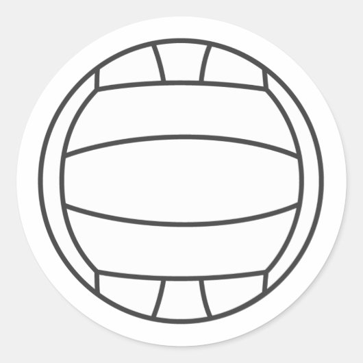 Rond Sticker Volleyball (Devant)