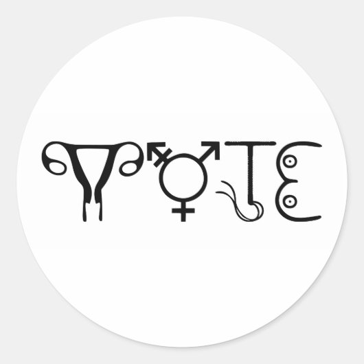Rond Sticker VOTE (Devant)