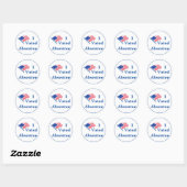 Rond Sticker Voter Absentee (Feuille)