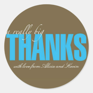 Rond Sticker vraiment gros Merci