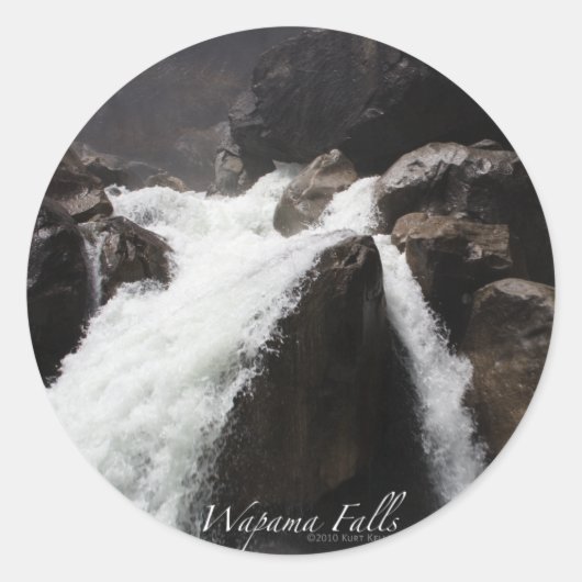 Rond Sticker Wapama Falls (Devant)
